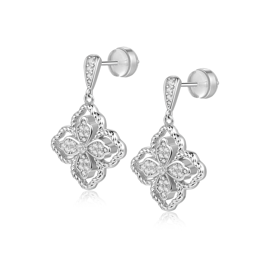 Lotus2.0系列璀璨莲华星澜耳钉