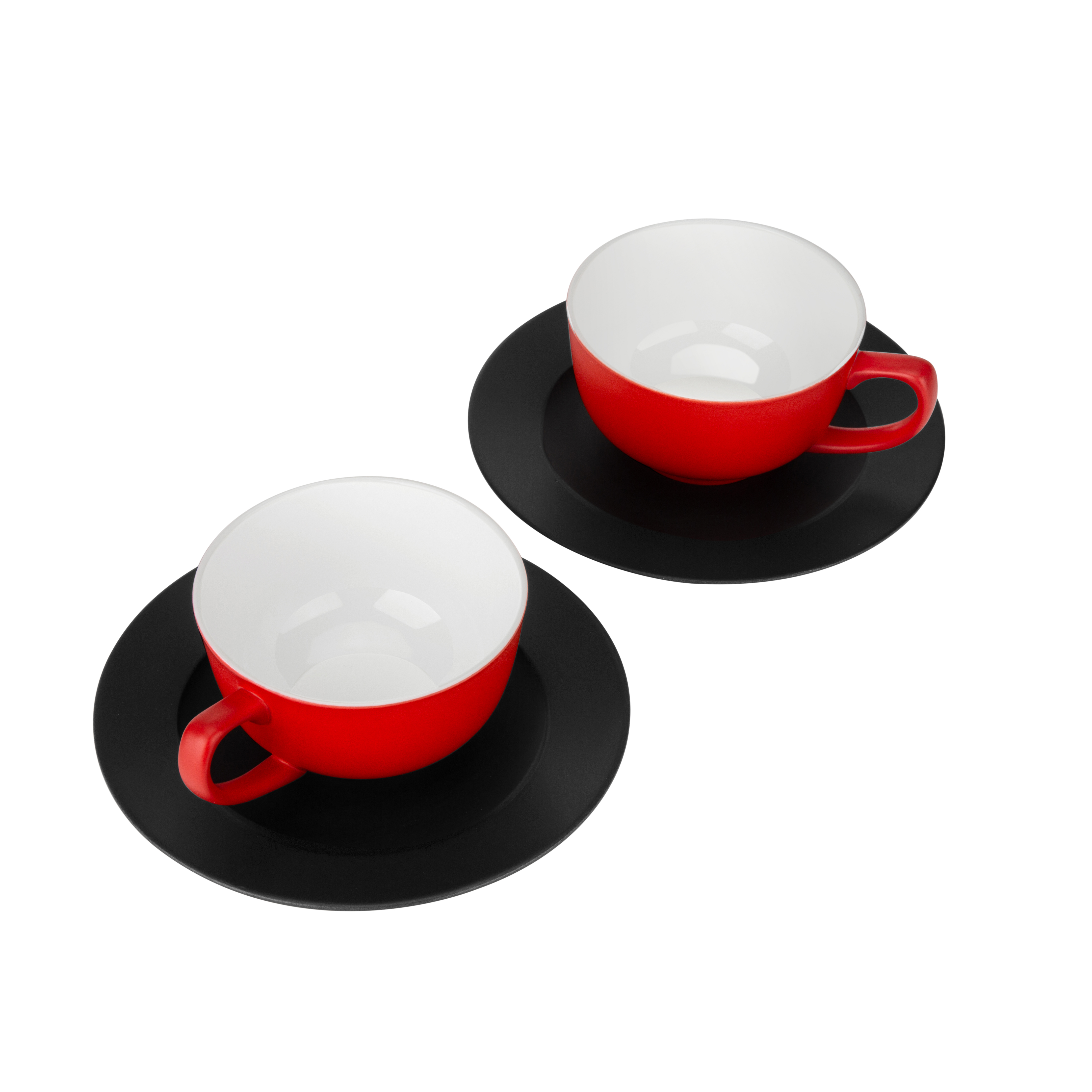 杯碟对组（红/黑）