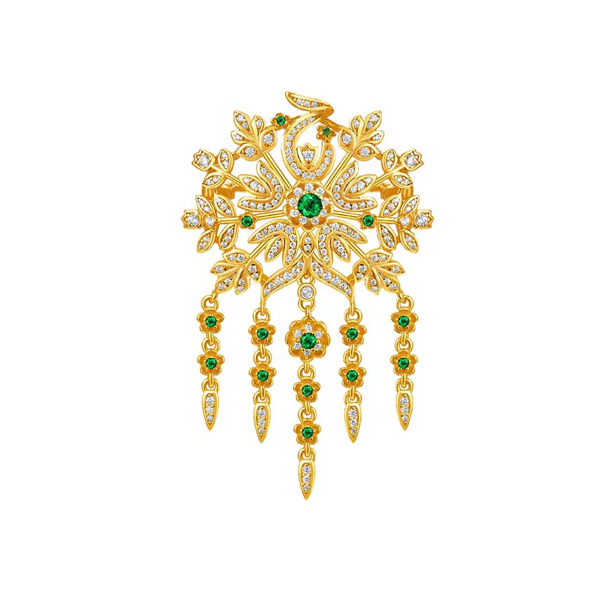 博物馆系列流苏胸针