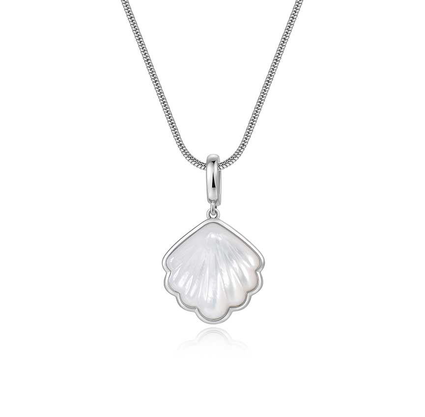 Marina bay系列白贝母吊坠项链