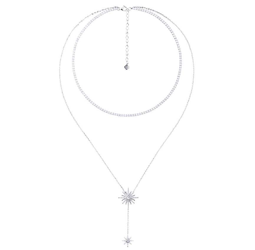 BLESS系列双链银项链