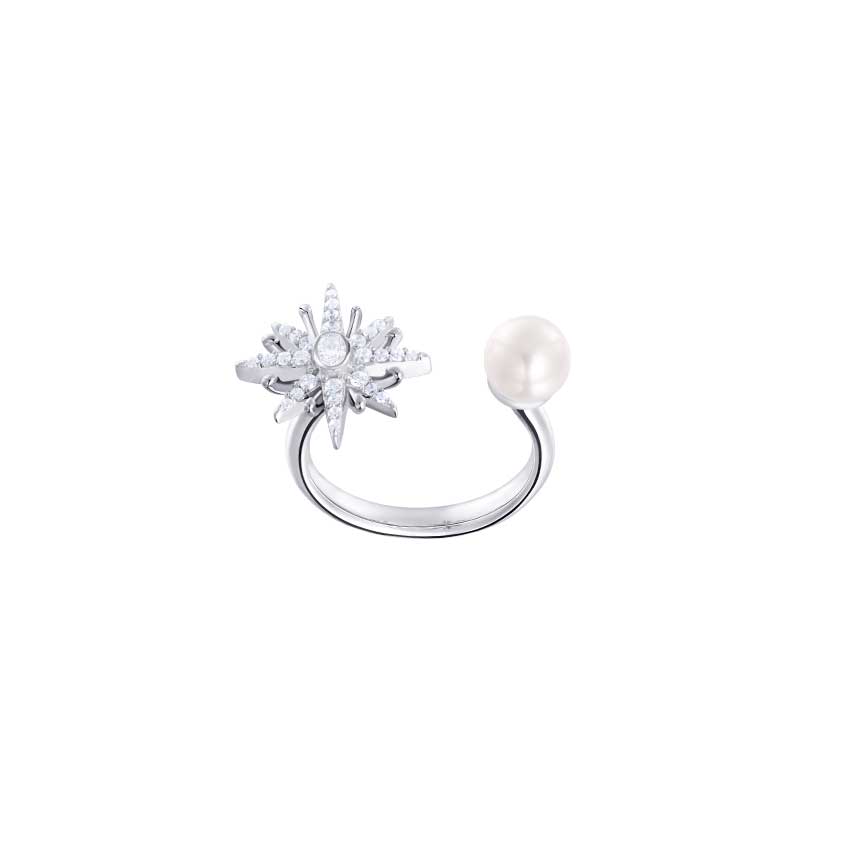 BLESS系列十字星珍珠开口戒指