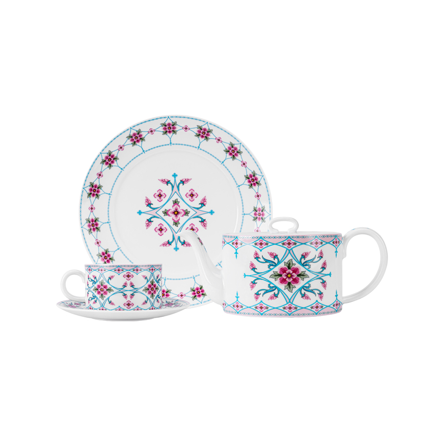 缠枝星莲单人下午茶