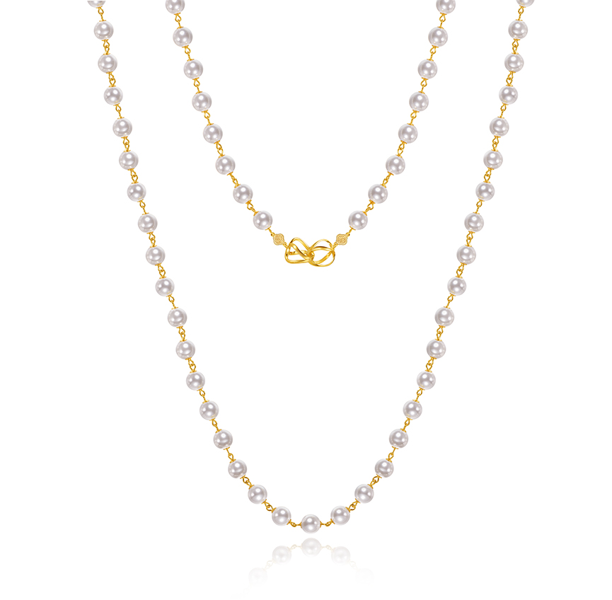 优雅系列满天星河多戴珍珠项链