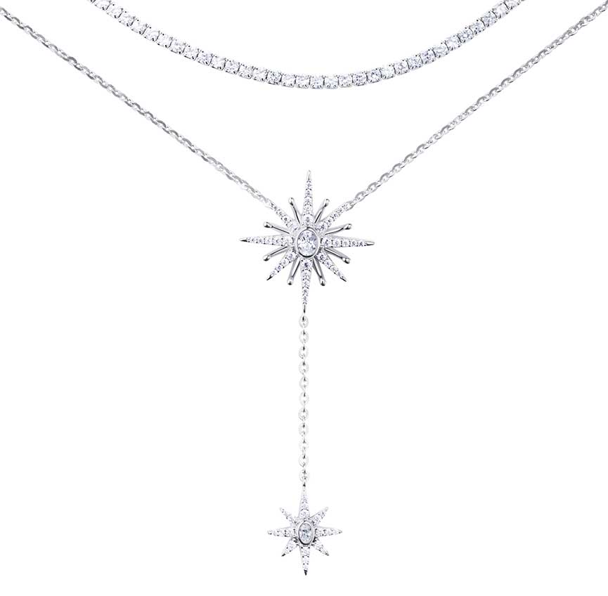 BLESS系列双链银项链