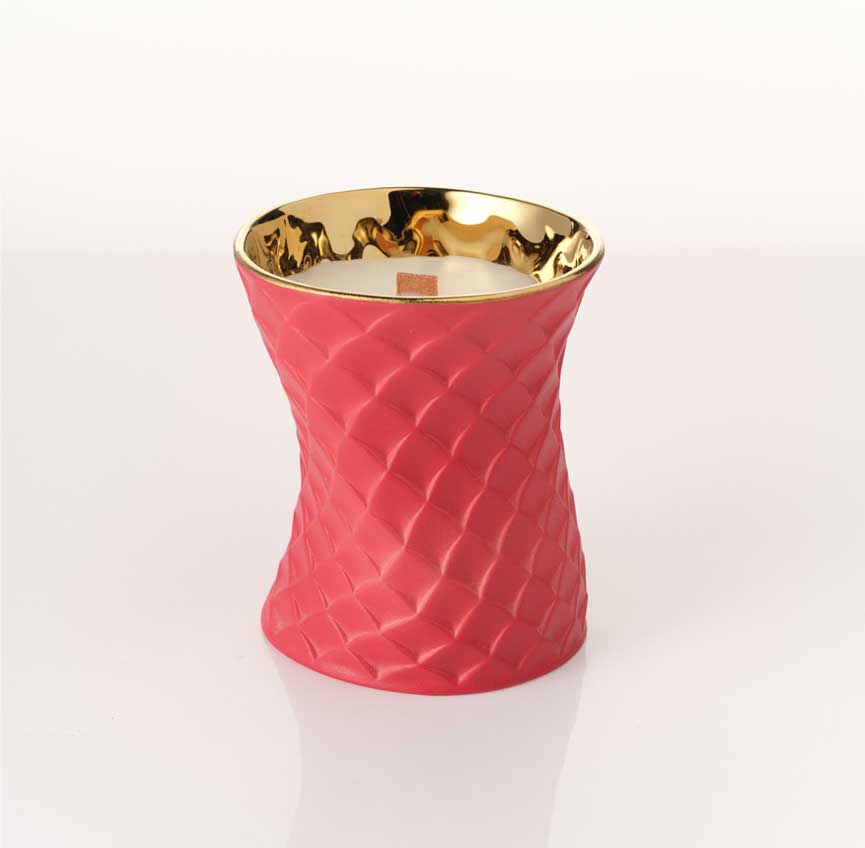 流鳞系列香薰蜡烛红  - 火光壁炉