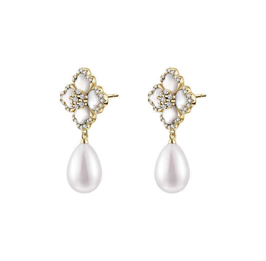 莲花系列耳坠（黄金色）