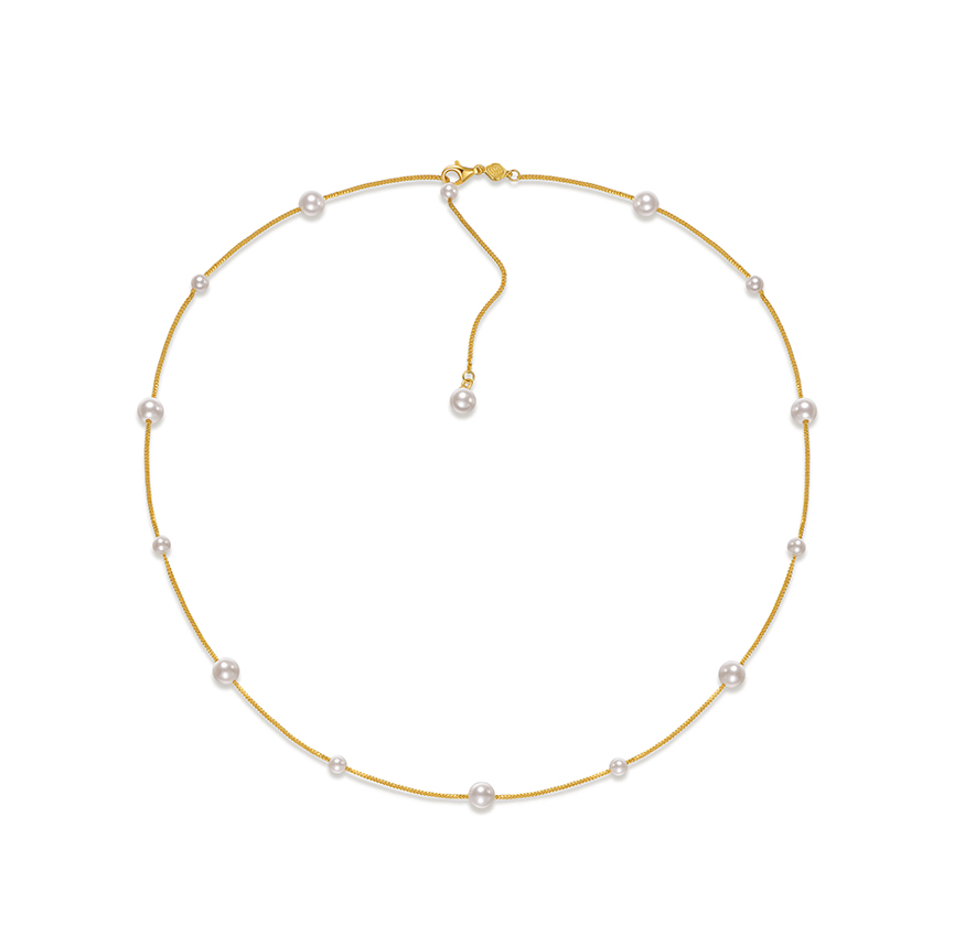 优雅系列满天星河多戴黄金色项链