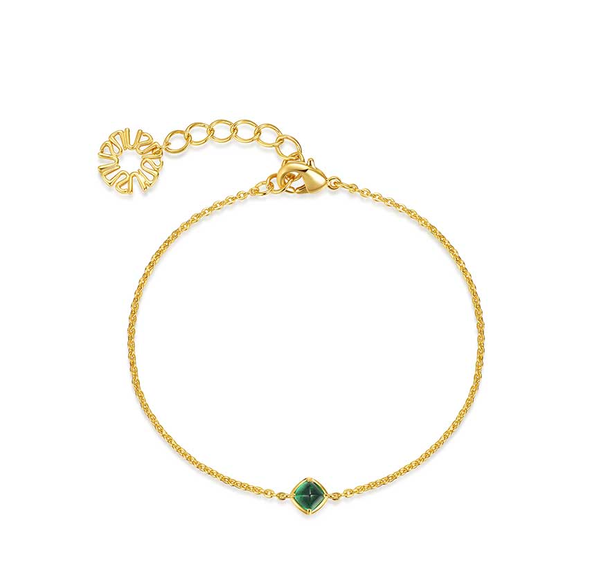 rainforest系列金色糖塔锆石手链